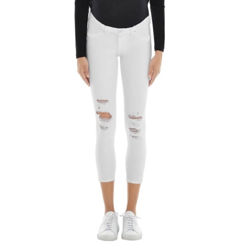 NWT J Brand Mama J maternity destructed crop jeans. 27